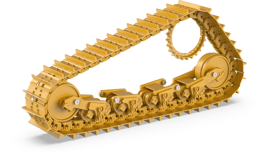 Complete Berco undercarriage system for a mining dozer